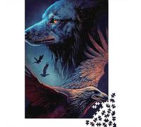 WolfAndEagle Casse-tête WildSpirit 1000 Pièces Papier Recyclé pour Adultes - Activité À La Maison Extrêmement Difficile, Activité Et Cadeau Amusants 38x26cm/1000pcs