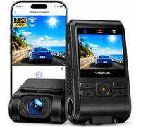 WOLFANG 2.5K Dashcam Voiture, Wi-FI Caméra Voiture avec Carte SD 32G, IPS 2" Grand Angle 170°, G-Capteur, Mode Stationnement 24H, Vision Nocturne, Enregistrement en Boucle