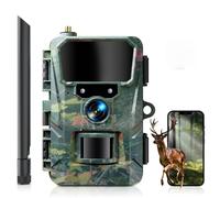 WOLFANG Caméra de Chasse 4G,48MP 2K HD Camera Chasse avec Détection de Mouvement, Vision Nocturne, Déclenchement 0,2s, IP66 Etanche pour l'observation des Animaux