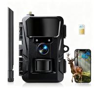 WOLFANG Caméra de Chasse cellulaire 4G LTE, Connect Nationwide 4G LTE, caméra de Suivi cellulaire 2K 48MP avec contrôle par Application, Super Vision Nocturne, écran TFT de 61 cm, déclencheur 0,2 s