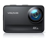 WOLFANG Caméra Sport 4K 60FPS,GA400 Action Cam Étanche 40M EIS Stabilisateur Caméra Moto Grand Angle Ultra HD Caméra Vidéo Vlog É