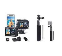 WOLFANG Caméra Sport GA200 4K30FPS & Ensemble de Selfie Stick