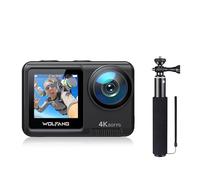 WOLFANG Caméra Sport GA420 4K60FPS & Ensemble de Selfie Stick