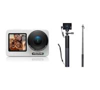 WOLFANG Caméra Sport Seeker & Ensemble de Selfie Stick Rechargeable