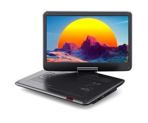 WOLFANG Lecteur DVD Portable 17,5" avec Écran HD 15,6", Batterie 5000mAh, sans Restriction Géographique, Deux Haut-Parleurs Stéréo, Prise en Charge USB/Carte SD/Synchronisation TV/Écran de Projection