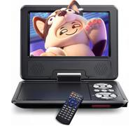 WOLFANG Lecteur DVD Portable Enfant 9,5"" HD, Écran Pivotant, 6h Autonomie, TV Sync, USB/SD, Non Blu-Ray
