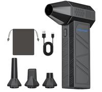 WOLFANG Souffleur d’Air Comprimé 110000 tr/min, 3 Vitesses, Sans Fil WE02 | Soufflage puissant et précis pour dépoussiérer PC, clavier, voiture et maison, sans fil et réutilisable au quotidien