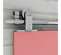 WOLFBIRD Kit Rail pour Porte Coulissante en Acier Inoxydable, 320CM / 10.5FT, pour Une Seule Porte Coulissante d'Une Largeur de 160CM