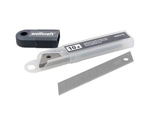 wolfcraft 10 Lames Sécables Pro 18 mm - Jeu de Lames de Rechange
