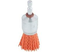 Wolfcraft 1510000 1 Brosse Pinceau Ø 25 Mm, Fil Nylon à Gros Grains Longueur 25 Mm, Queue 6 Pans 1/4" (6,35) G