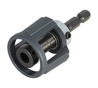 wolfcraft 1539000 Porte Embout avec Butée de Profondeur, Dimension 60 mm, avec Aimant et Vis de Fixation