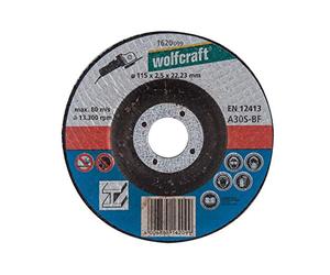 wolfcraft 1626099 disco de corte para metal, cubo deportado, granel PACK 1 argent