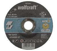 wolfcraft 1631099 Disque d'ébavurage, en vrac Pack 1 Argent