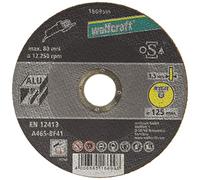 wolfcraft 1669999 1 Disques à Tronçonner L'aluminium Ø 125 Mm, Alésage Ø 22,2 Mm, Épaisseur Du Disque 1,5 Mm, Selon en 12413 silver