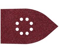 Wolfcraft 1755000 Set de feuilles abrasives pour ponceuse Multi avec bande auto-agrippante, perforé Grain 80, 120, 240 (L x l)