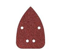 Feuille abrasive pour ponceuse Multi avec bande auto-agrippante, perforé Wolfcraft 1757000 Grain 80 (L x l) 136 mm x 96 mm 10