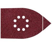 Wolfcraft 1760000 Set de feuilles abrasives pour ponceuse Multi avec bande auto-agrippante, perforé Grain 80, 120, 240 (L x l)