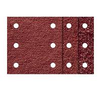 Wolfcraft Patins abrasifs auto-agrippants 1761000 – 10 perforés 100×115 mm Corindon 60/120/240