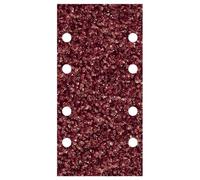 wolfcraft 1766000 10 Patins Abrasifs Auto-agrippants, Largeur 93 x Longueur 185 mm, Perforés, Corindon Grains 40 Argent