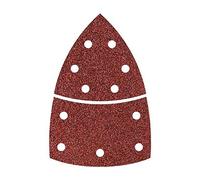 Feuille abrasive pour ponceuse Multi avec bande auto-agrippante, perforé Wolfcraft 1811000 Grain 40