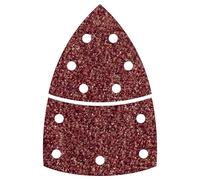 Wolfcraft Feuille abrasive ponceuse Multi 1813000 – Grain 80 perforée auto-agrippante 95mm lot de 10