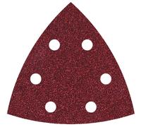 Wolfcraft 1852100 Feuille abrasive Delta avec bande auto-agrippante, perforé Grain 80 Cote d'encoignure 95 mm 25 pc(s)
