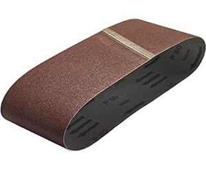 wolfcraft 1936000 - Lot de 3 Bandes Abrasives - Grain 80 - Dimensions 100 x 560 mm