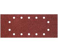 Wolfcraft Patins abrasifs perforés 1986200 corindon grain 40/80/120 115 x 280 mm Lot de 25