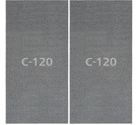 wolfcraft 1996000-2 Patins en Maille de Carbure de Silicium - 115 x 280 mm - Grain 120 (Lot de 2)