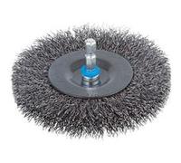 Wolfcraft Brosse à disque en fil d'acier 2103000 – torsadée Ø100×20 mm tige 6 mm – 1 pc(s)
