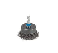 wolfcraft 2109000 - Brosse Métallique en Acier - 80mm X 6,35mm