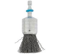 wolfcraft 2126000 - Brosse Pinceau en Fil d'Acier Ondulé - Diamètre 25 mm Longueur 25 Mm