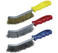 Wolfcraft Brosse métallique 2138000 – acier, acier inoxydable, laiton – 3 pièces – 1 pc(s)