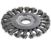 wolfcraft 2148000 - Brosse Métallique Circulaire Torsadé pour Meuleuse - Diamètre 115 mm