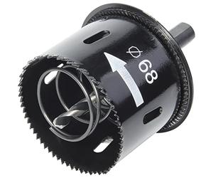 wolfcraft 2158000 - Scie Cloche à Ressort d'Évacuation - Diamètre 68 mm