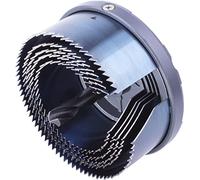 wolfcraft 2162000 - Scie Cloche Multi-Lames - Diamètre 60, 68, 74, 80 et 95 mm - Queue 6 Pans 10 mm - Foret Centreur Diamètre 10 mm