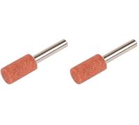 wolfcraft 2171000 meule cylindrique tige 6 mm diamètre 12 x 22 mm,argent (Lot de 2)