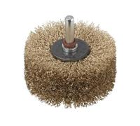 wolfcraft 2265000 - Brosse à structurer le bois - Queue 8 mm - Diamètre 80 x 35 mm