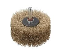 Wolfcraft Brosse à structurer le bois 2265000 – Queue 8 mm – Diamètre 80 x 35 mm