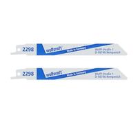 Wolfcraft Lames de scie sabre 2298000 – 130 mm HCS Bois/Plastique – 2 pièces