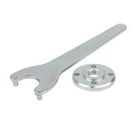 Wolfcraft Clé droite pour meuleuse 2457000 avec écrou M14 Argent