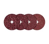 Wolfcraft 8WH60000CJ07 Papier abrasif pour plateau de ponçage non perforé Grain 24, 40, 60, 100 (Ø) 115 mm 20 pc(s)