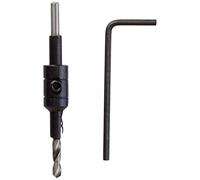 wolfcraft 2500000 1 Foret D'amorçage Ø 3,5-9,5 mm - Fraise Angle 45° Argent