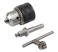 wolfcraft 2649000 Mandrin + Adaptateur SDS pour Perforateur,argent