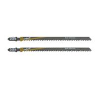 Wolfcraft Lame de scie sauteuse 2669000 HCS 125 mm – 2 pièces