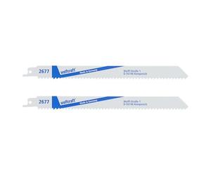 wolfcraft 2677000 Lot de 2 Lames scie égoïne BIM 210mm