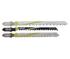 wolfcraft 2684000 Lot de 3 Lames de scie sauteuse