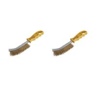 wolfcraft 2716000 Brosse ergonomique fils laiton (Lot de 2)
