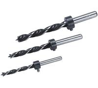 Wolfcraft Forets pour bois 2730000 – Jeu de 3 pièces 6/8/10 mm tige cylindrique
