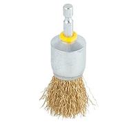 wolfcraft 2738000 Brosse laiton pinceau queue 6 pans 1/4" Ø 25 mm